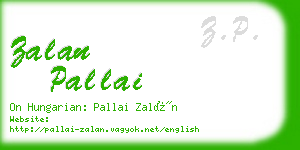 zalan pallai business card